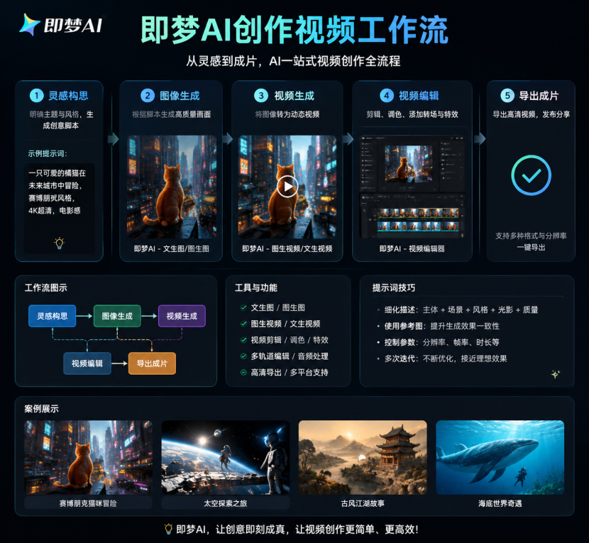 不用硬背咒语！即梦AI绘画的“懒人公式”，3步稳定出好图